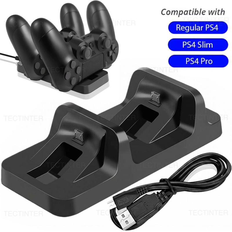 Esports Gaming Station - デュアル充電器ドックステーション PS4 コントローラ充電スタンドホルダーソニーのプレイステーション 4 ゲームパッド Controle