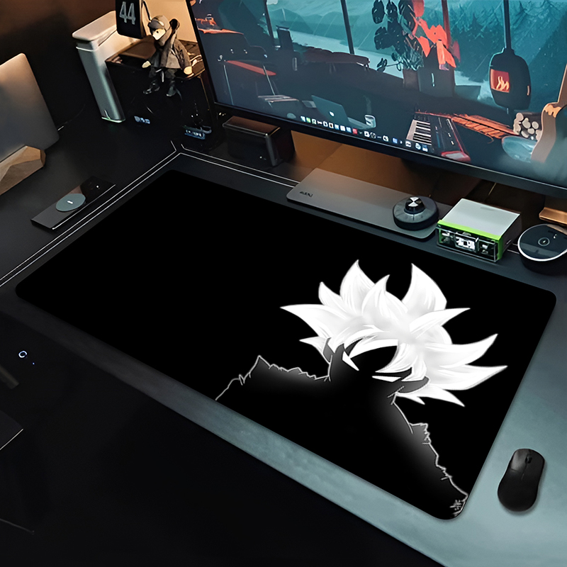 Esports Gaming Mice - DBZ ブラックアニメマウスパッドドラゴンボール大型 PC コンピュータデスクマット抗摩耗ゲーミングマウスパッドキーボードゲーマーアクセサリーテーブルパッド