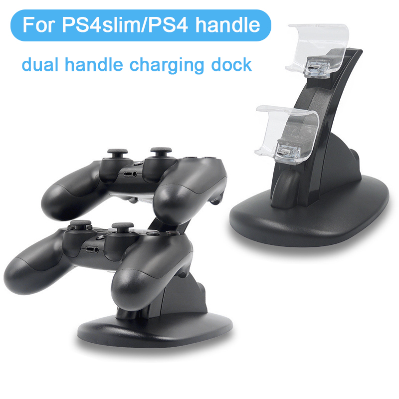 Esports Gaming Station - PS4用デュアルハンドル充電ドック,ワイヤレス充電ステーション,Play Station4用Dualsenseコントローラー,ps4用充電器