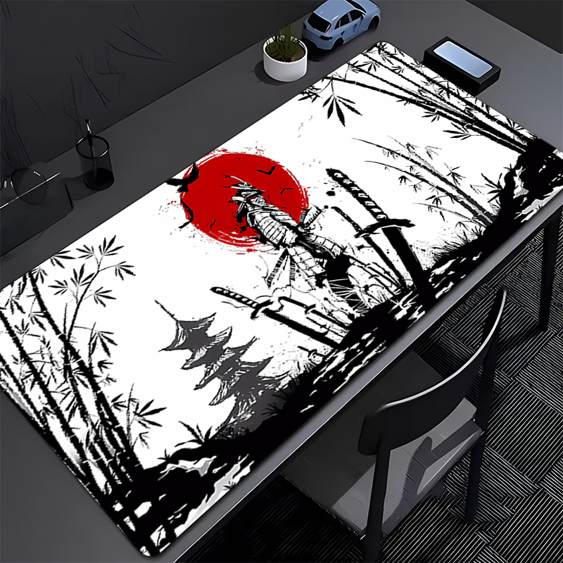 Esports Gaming Table - クールなマウスパッド日本のサムライゲーミングアクセサリー大型eスポーツプレーヤーゲーマーデスクマットヴァーミロキーボードマット人気のマウスパッド