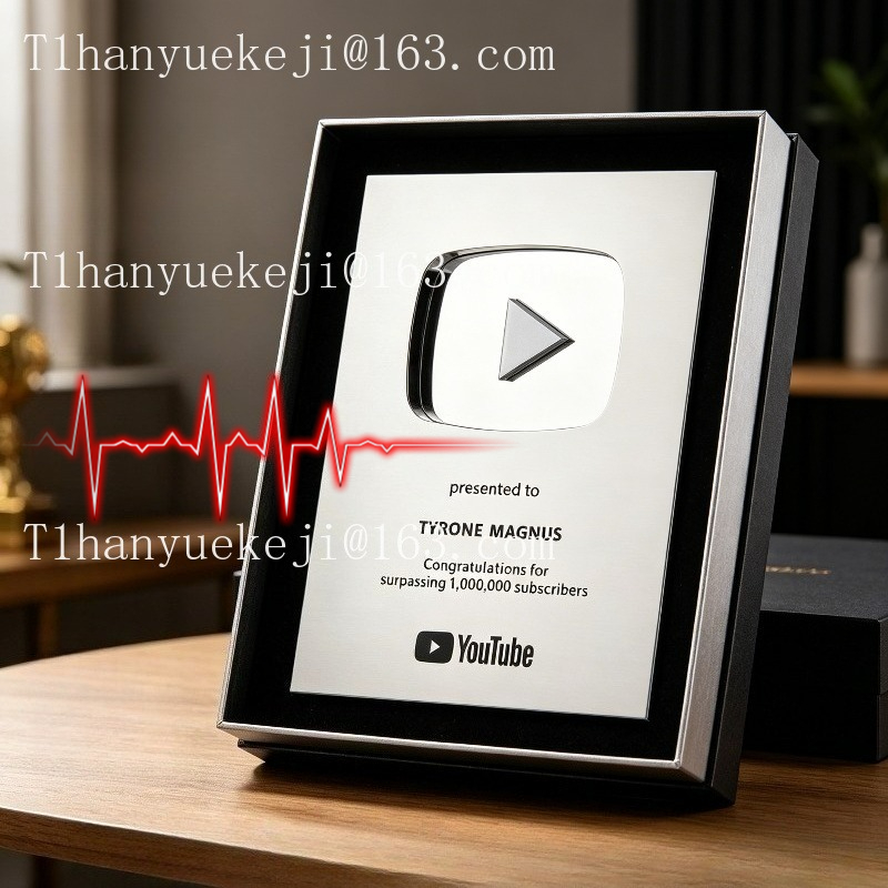 Esports Gaming Trophy - 新しいYouTubeプレイボタン賞 UVプリントグラフィックメタルシールドトロフィー 優秀賞受賞証明 - 受賞者の名前