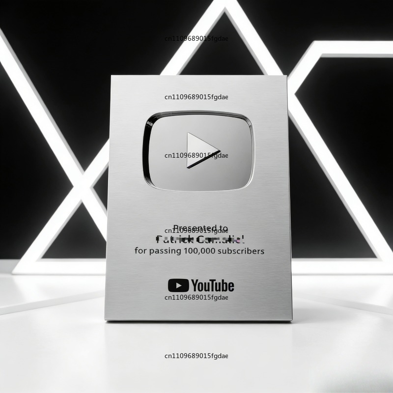 Esports Gaming Trophy - カスタムメダル、オンラインビデオコンテンツクリエイター向けのパーソナライズされた賞、YouTube再生ボタントロフィー