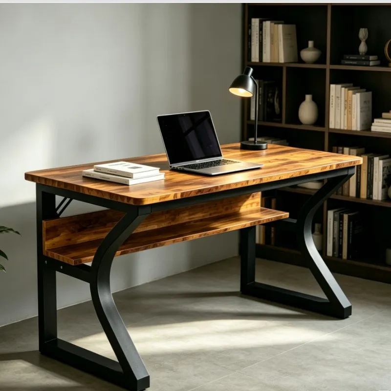 Esports Gaming Table - レトロな錬鉄製コンピューターデスク アメリカンスタイル Eスポーツ ゲーミングテーブル 学習台 寝室