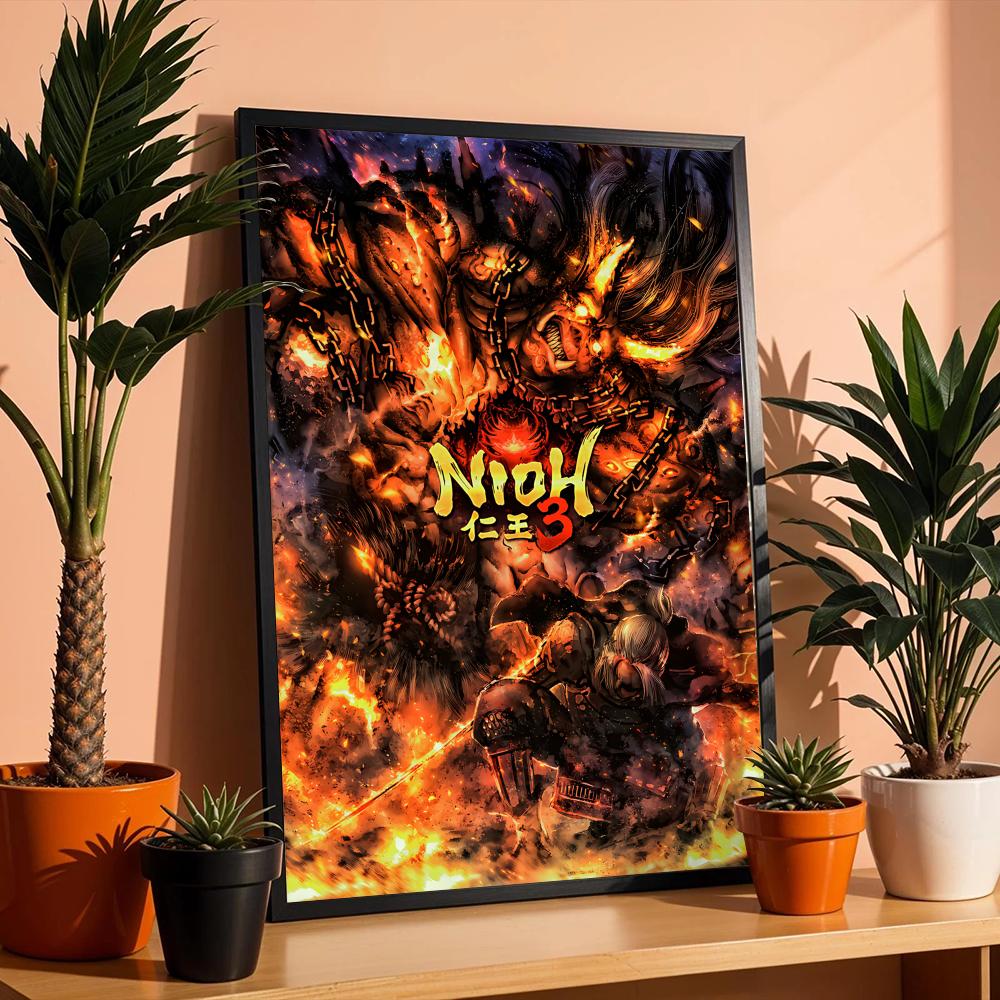 アクションゲーム N-NiohS ポスター ウォールアート  - Esports And Gaming Lounge のレビューと価格
