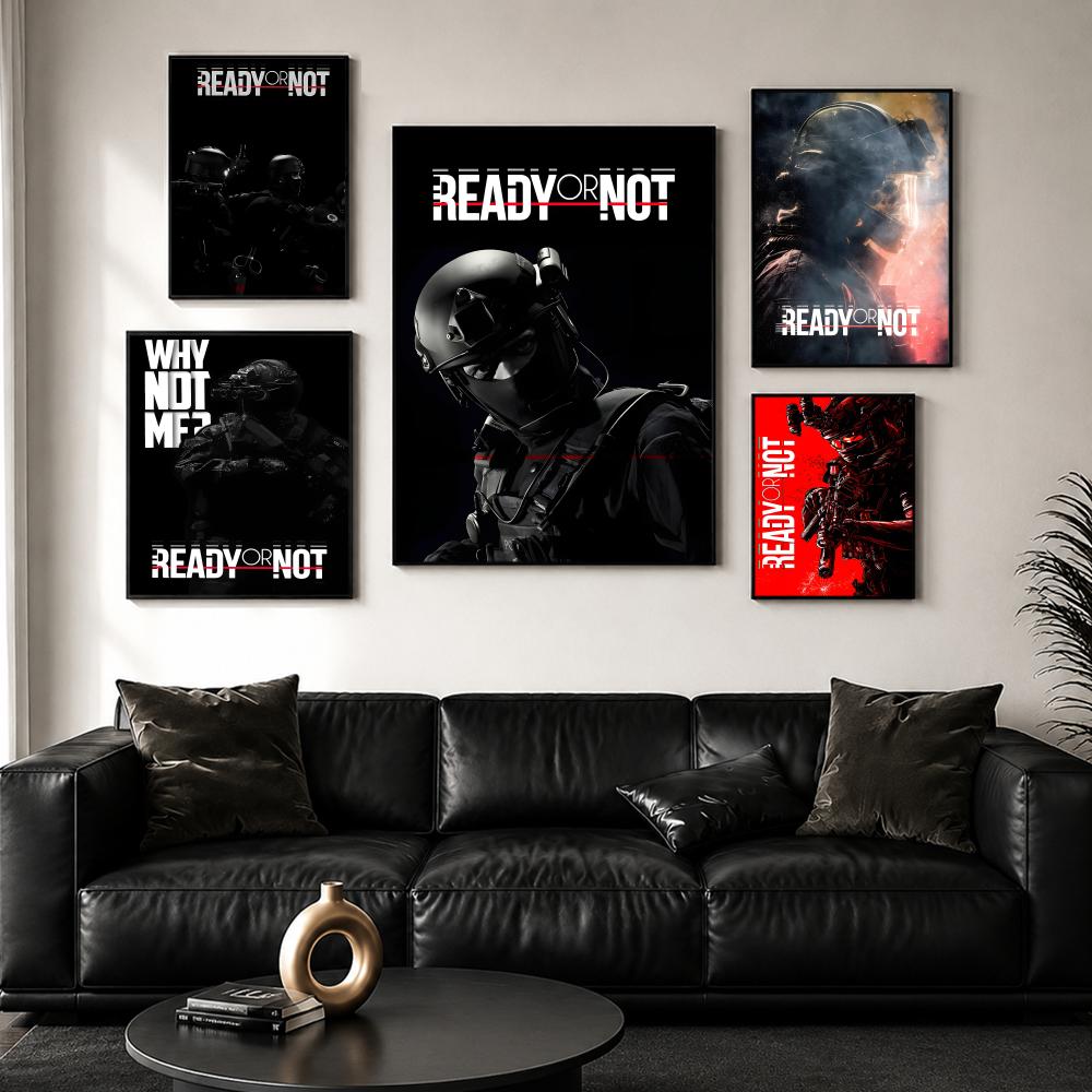 R-Ready or N-NotS ポスター HD 壁装飾  - Esports And Gaming Lounge のレビューと価格