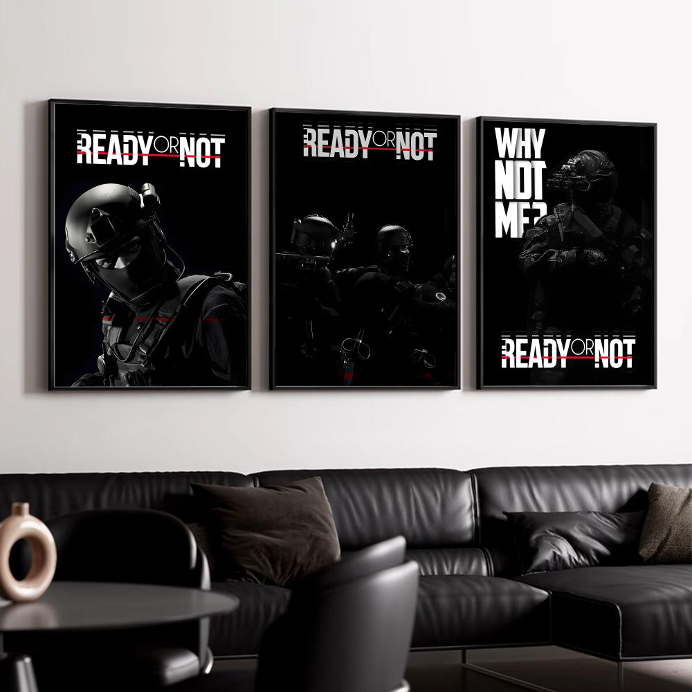 R-Ready or N-NotS ポスター HD 壁装飾  - Esports And Gaming Lounge のレビューと価格
