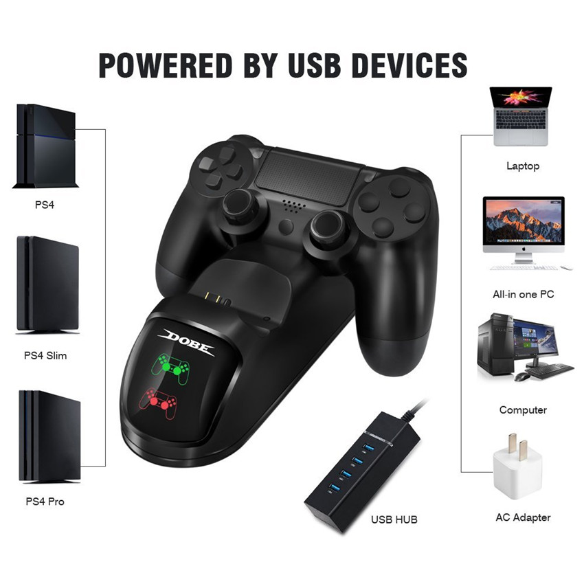 デュアル USB ハンドル高速充電ドックステーションスタンド - Esports Gaming Station のレビューと価格