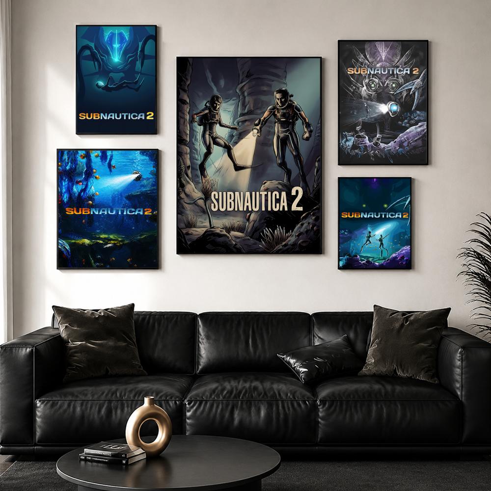 S-SubnauticaS 2 ポスター HD 壁装飾 しわ - Esports And Gaming Lounge のレビューと価格