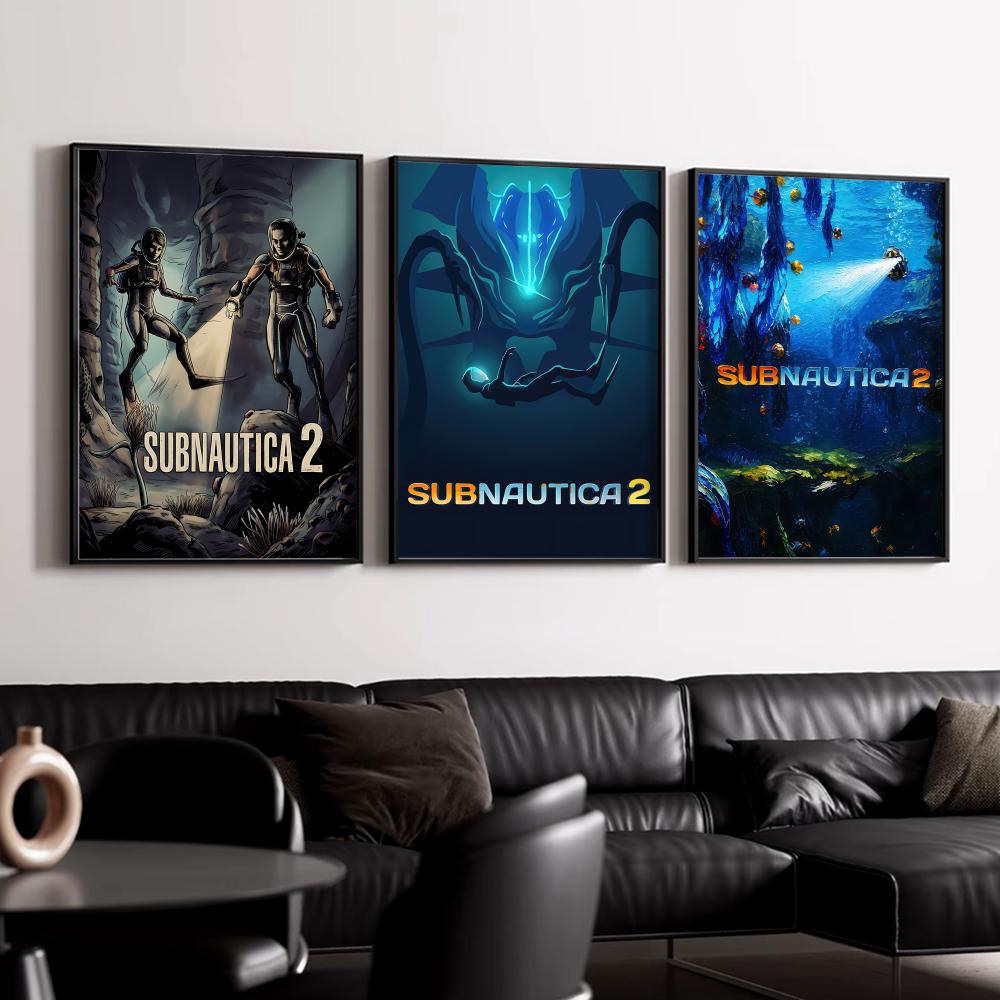 S-SubnauticaS 2 ポスター HD 壁装飾 しわ - Esports And Gaming Lounge のレビューと価格
