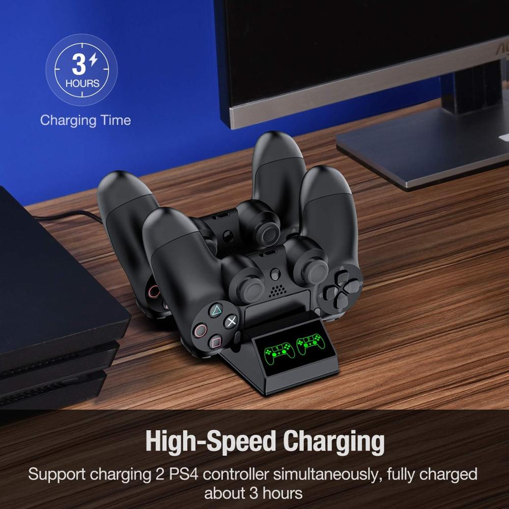 PS4 コントローラー充電器充電ドックステーション 4 マイ - Esports Gaming Station のレビューと価格