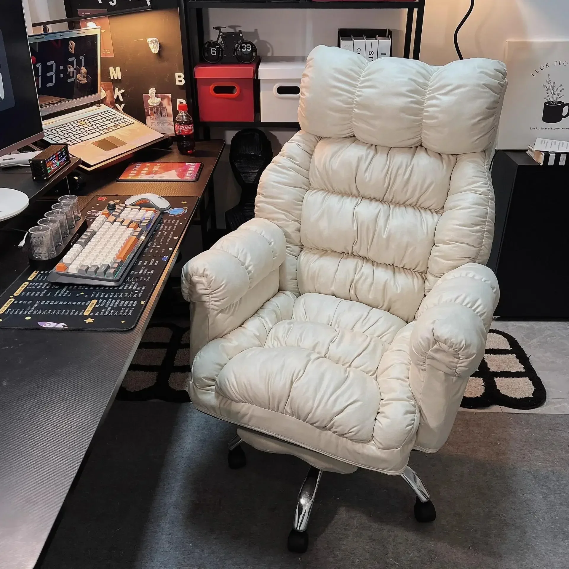 怠惰なコンピューターチェア快適な家庭用長時間座るための背もた - Esports And Gaming Lounge のレビューと価格