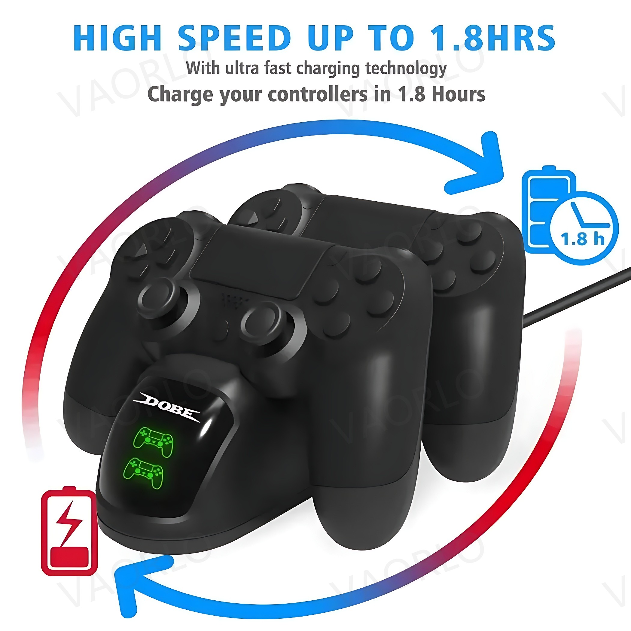 新しいPS4充電ステーション ワイヤレス急速充電器 ゲームコ - Esports Gaming Station のレビューと価格