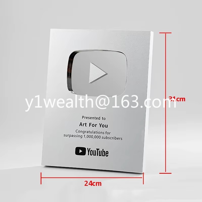 新しいYouTubeプレイボタン賞 UVプリントグラフィック - Esports Gaming Trophy のレビューと価格