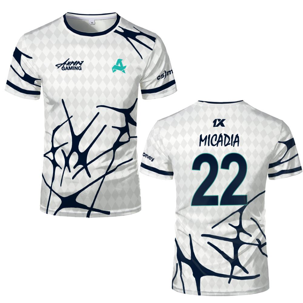 スポーツチーム オーロラ ゲーム ジャージー Tシャツ XA - Esports Gaming Gear のレビューと価格
