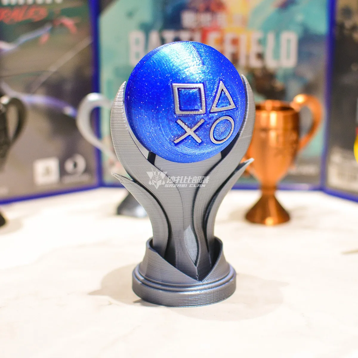カスタマイズ可能な新しい3Dプリント可能なプラチナ、ゴールド - Esports Gaming Trophy のレビューと価格