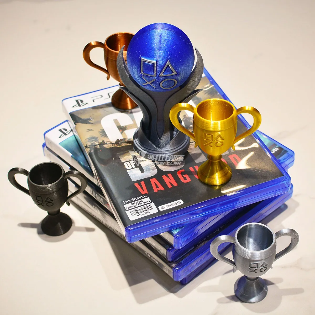 カスタマイズ可能な新しい3Dプリント可能なプラチナ、ゴールド - Esports Gaming Trophy のレビューと価格